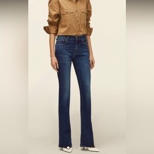 Seven 7 For All Man Kind Flared Denim Jeans The Slim Trouser Dark Wash size 27